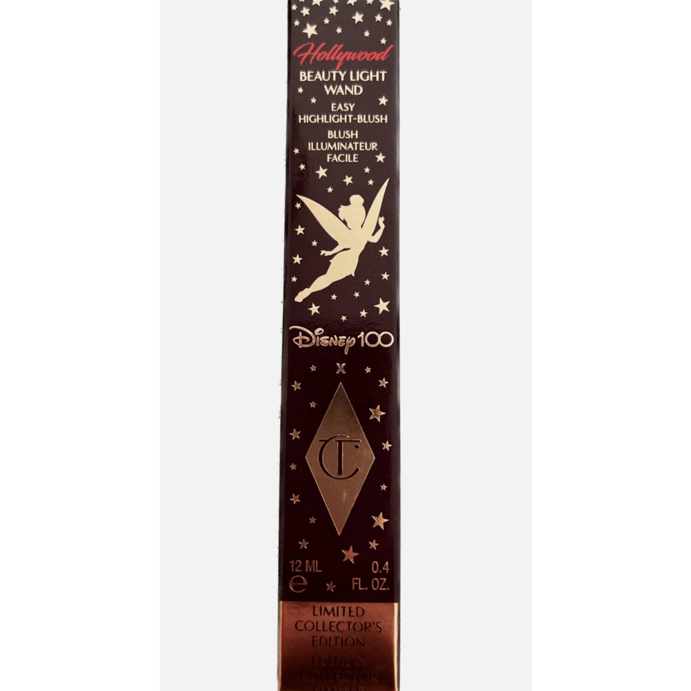 CHARLOTTE TILBURY BEAUTY LIGHT WAND DISNEY100 EDITION PINK TINKERBELL 12ML BNIB - Picture 2 of 3